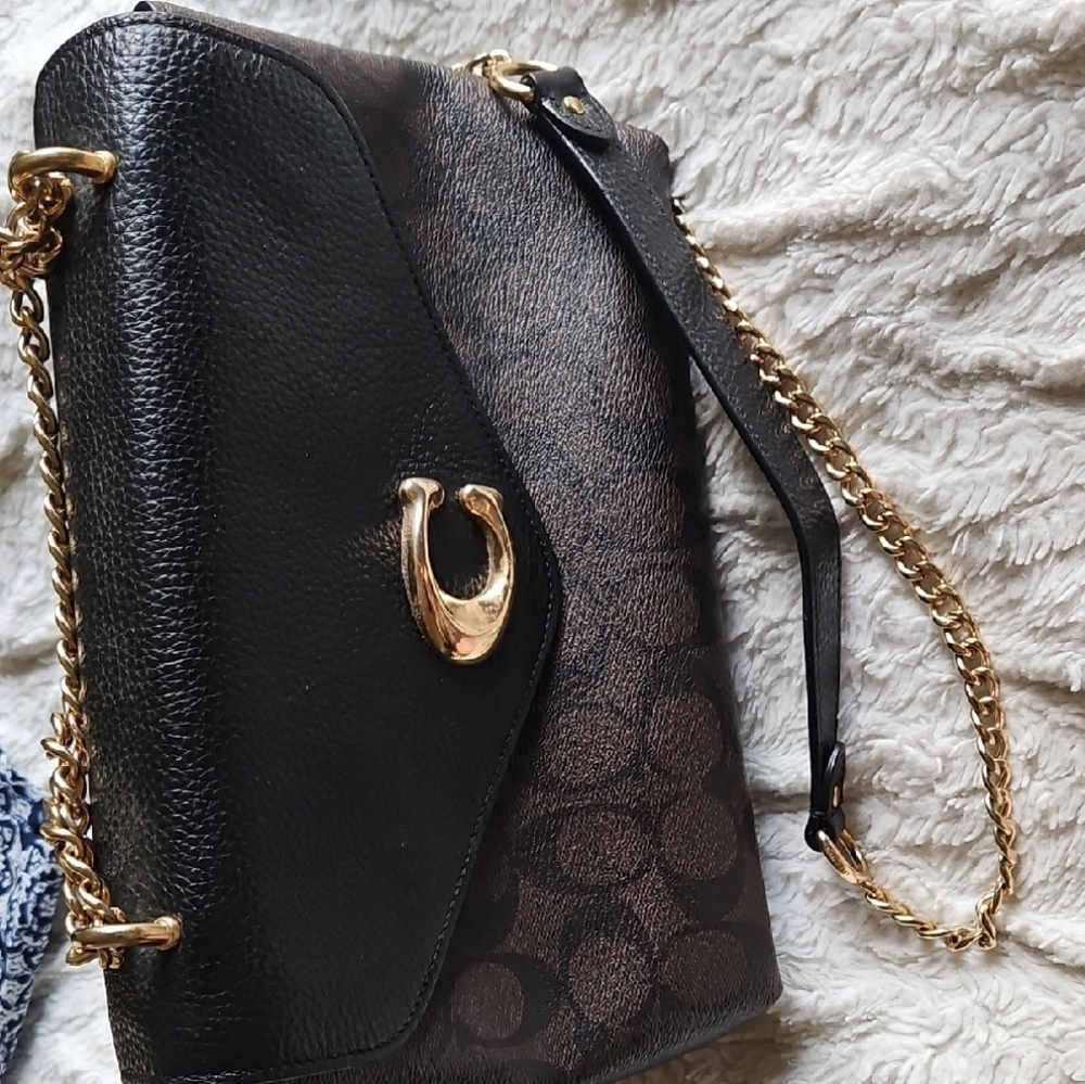 Elegant Black and Brown Women's Bag